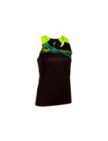 camiseta de running joma tirantes elite x negro amarillo fluor ni