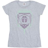 disney camiseta manga larga the mandalorian fierce warrior para mujer