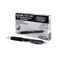 uni-ball signo 207 retractable black rollerball pen 12 pack 9004600