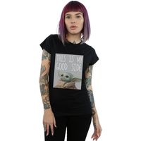 disney camiseta manga larga the mandalorian the child good side para mujer