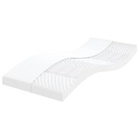 vidaxl colchon de espuma de 7 zonas dureza 20 ild blanco 100x210 cm