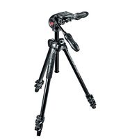 manfrotto 290 light tripode de aluminio con rotula 3-way