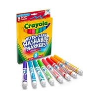 crayola ultra clean washable markers x8 pack of 6 58-8328-e-000