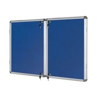 bi-office lockable 1780x1180mm internal display case