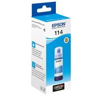 botella de tinta original epson ecotank 114 cian 70ml