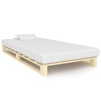 vidaxl estructura cama palets sin colchon madera maciza pino 90x200 cm