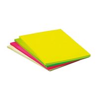 q-connect extra sticky meeting pads 101x150mm assorted pack of 4