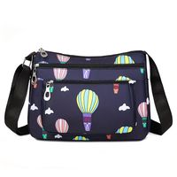 bolso de hombro casual con patron de globos clasico bolso cruzado con multiples bolsillos con cremallera para mujeres bolso mensajero de moda