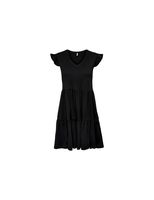 vestido only onlmay sleev fril black mujer