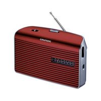 grundig music 60 radio amfm roja