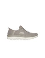 zapatillas skechers slip-ins summits beige mujer