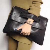 bolso de mano de cuero pu retro bolso cruzado de gran capacidad bolso de mano con solapa para macbook