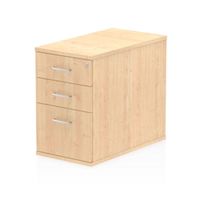 impulse 800 desk high pedestal 3 drawer maple - i000251