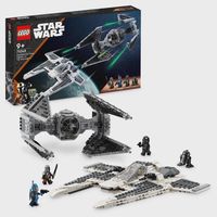 set de juguetes de construccion lego star wars 75348 caza colmillo mandaloriano vs interceptor tie