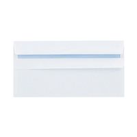 q-connect dl envelopes wallet self seal 100gsm white pack - kf3514