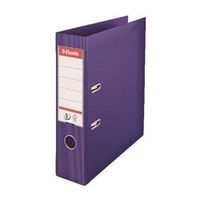 esselte 75mm lever arch file polypropylene a4 purple 10 pack