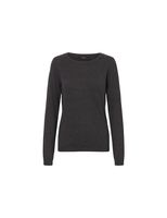 sudadera vero moda caretructure o-neck blou dark grey melange muj