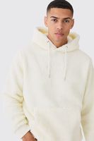 sudadera man official de borreguito con capucha cream