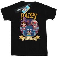 dc comics camiseta manga larga super friends happy haunting para mujer