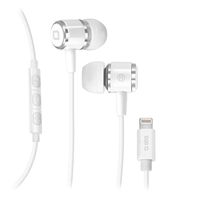 auriculares magneticos sbs teinearlightw blanco lightning con microfono