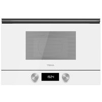 teka ml 8220 bis microondas integrable con grill 22l 850w cristal blanco