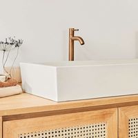 lavabo de hormigon beige