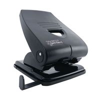 rapesco 835-p heavy duty 2-hole punch metal black pf835pb2