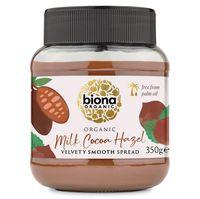 biona organic milk chocolate hazelnut spread - 350g