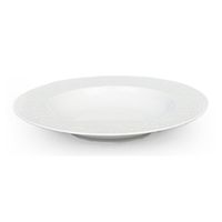 plato de sopa x6 porcelena blanco