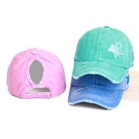 color caramelo cola de caballo gorra de beisbol clasica brillo pentagrama dobladillo crudo lavado desgastado sombreros de papa ligeros ajustables sombrero deportivo para mujeres usos diarios