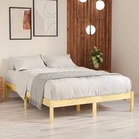 vidaxl estructura de cama sin colchon madera maciza 160x200 cm