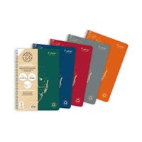 forever wirebound notebook lined 90gsm a4 assorted pack of 5 68406c