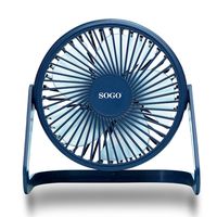 sogo ventilador de sobremesa usb 12cm azul