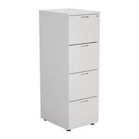 4 drawer filing cabinet - white - tes4fcwh