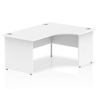 impulse panel end 1600 right hand crescent desk white - i0