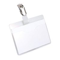 durable visitor clip name badge 60x90mm