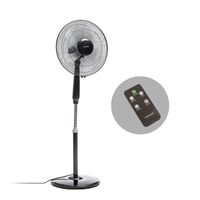 innovagoods airstreem ventilador de pie 45w con mando a distancia negro