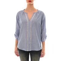 davis blusa top lip rayee bleu para mujer