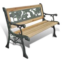 vidaxl banco de jardin para ninos madera 84 cm