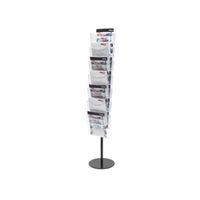 deflecto 7 pocket literature file floor stand a4