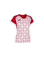 camiseta joma supernova iii manga corta mujernina rojo blanco