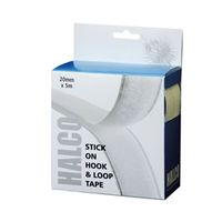 halco stick on hook and loop roll 20mm x 5m