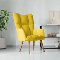 vidaxl sillon de relax de terciopelo amarillo mostaza