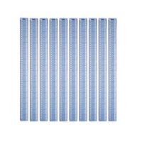 helix shatter resistant ruler gridded 45cm blue 10 pack