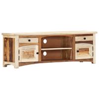 vidaxl mueble para tv de madera maciza reciclada 120x30x40 cm