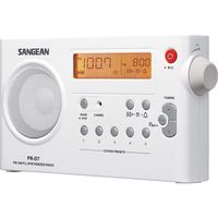 sangean pr-d7 radio digital portatil blanca