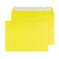 c5 wallet envelope peel and seal 120gsm banana yellow 250 pack