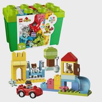 lego 10914 duplo classic set de iniciacion con caja de almacenamiento incluye formas de colores y