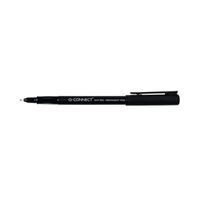 q-connect ohp pen permanent fine black pack of 10 ref kf01068