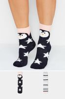 yours juego 2 pares calcetines de peluche rayas y estrellas